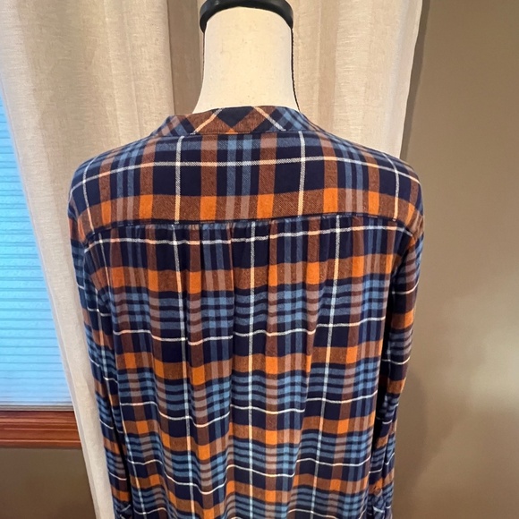 Matilda Jane Women's Plaid Lagenlook, boho, Cottagecore, Rustic Top, Size XL - Picture 7 of 12